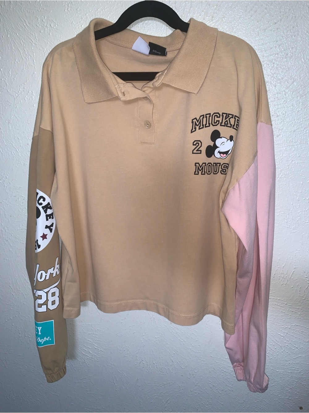Zara Disney Mickey Mouse Polo Sweatshirt